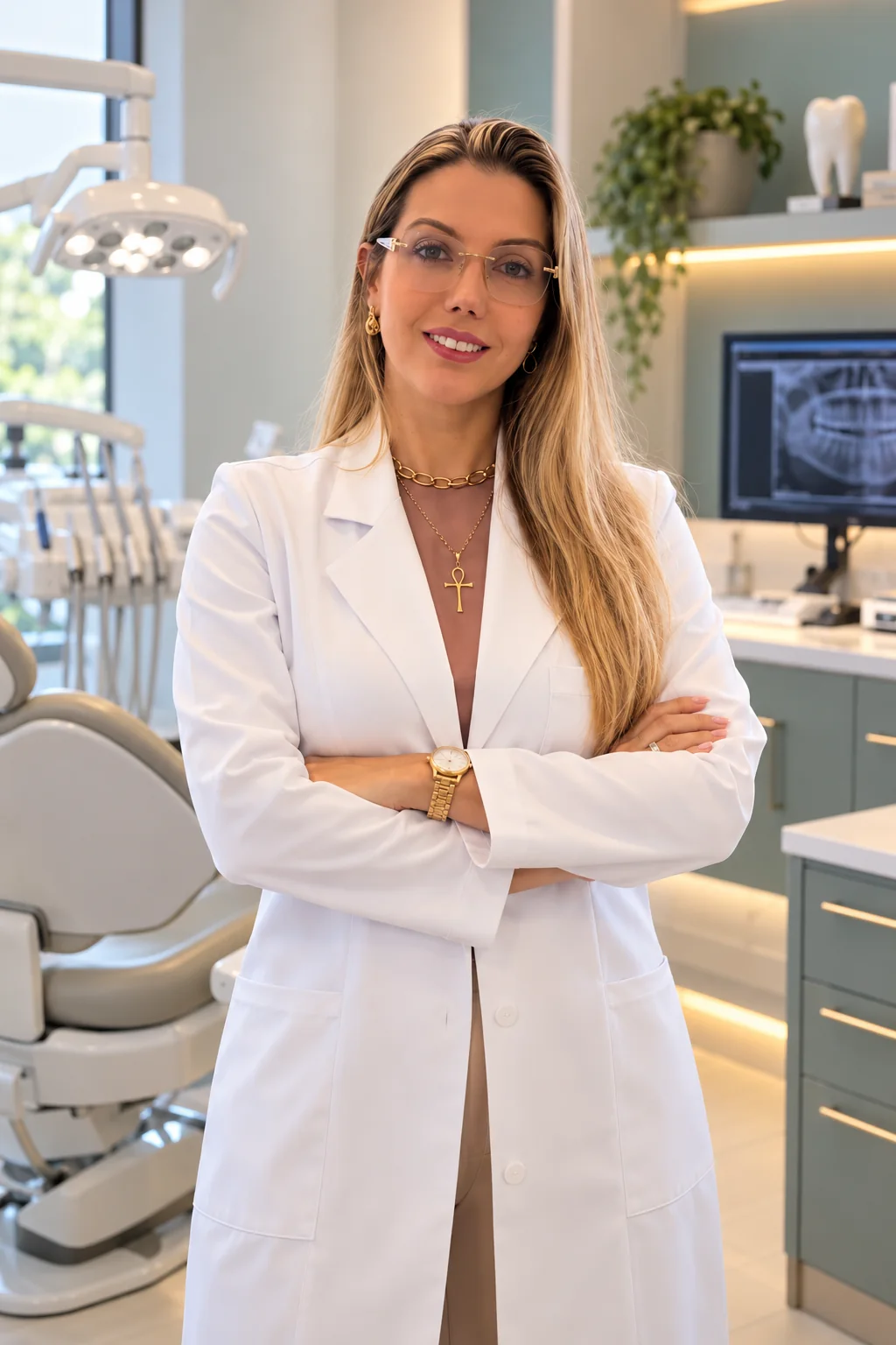 Dra. Simone Silva, ortodontista em Salvador, no consultório